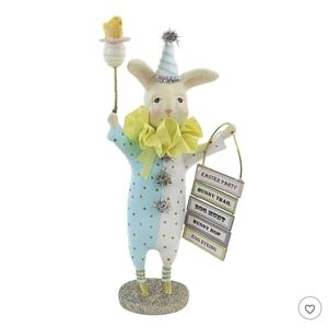 Easter Bunny Figurine with Pastel Colors